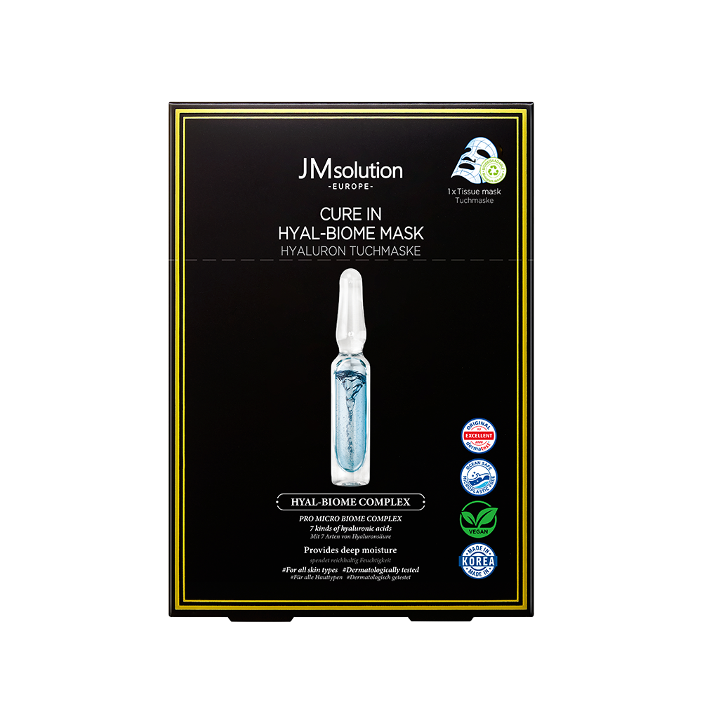 قناع JMSOLUTION Europe لعلاج البشرة بحمض الهيالورونيك 10 قطع