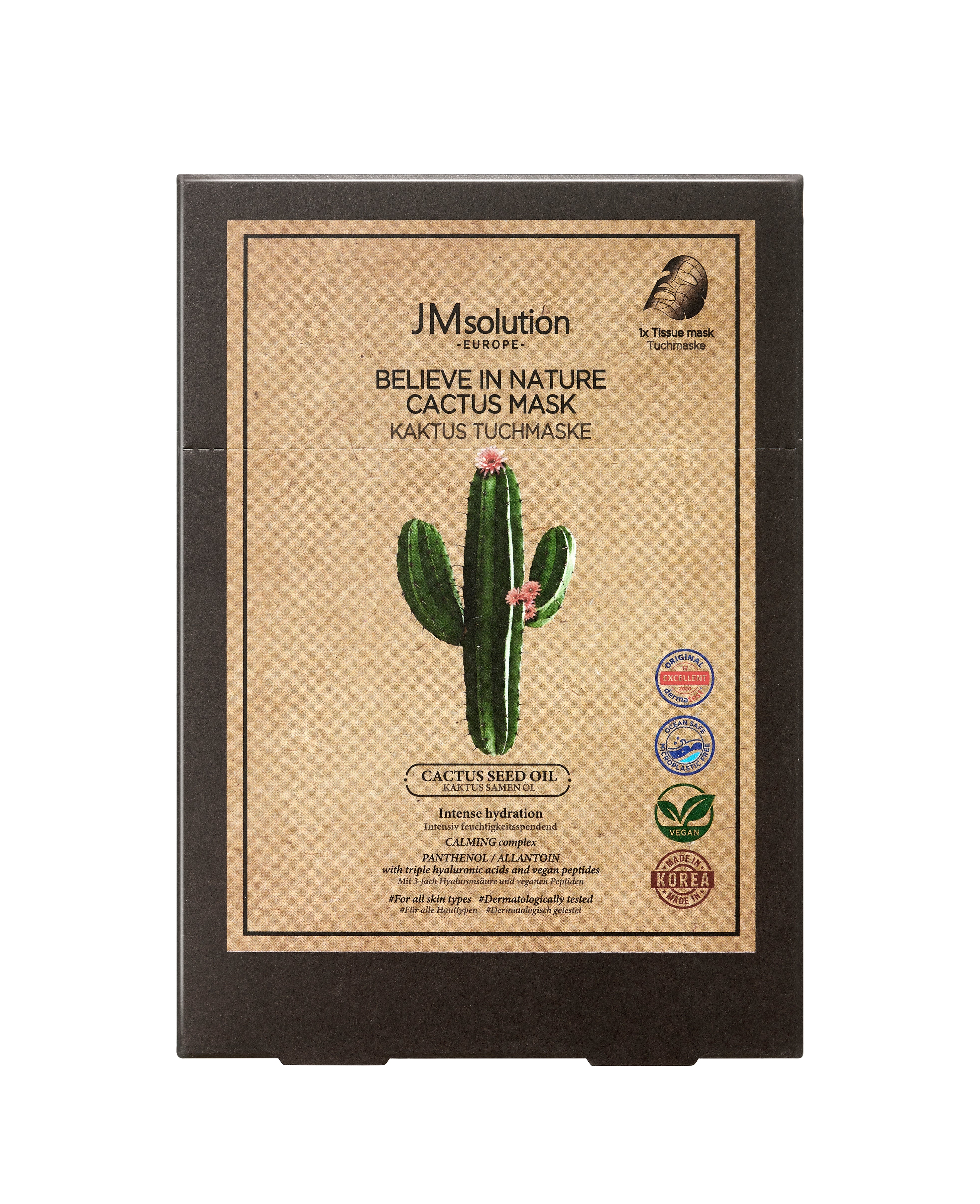 JMSOLUTION Europe BELIEVE IN NATURE CACTUS MASK 10EA