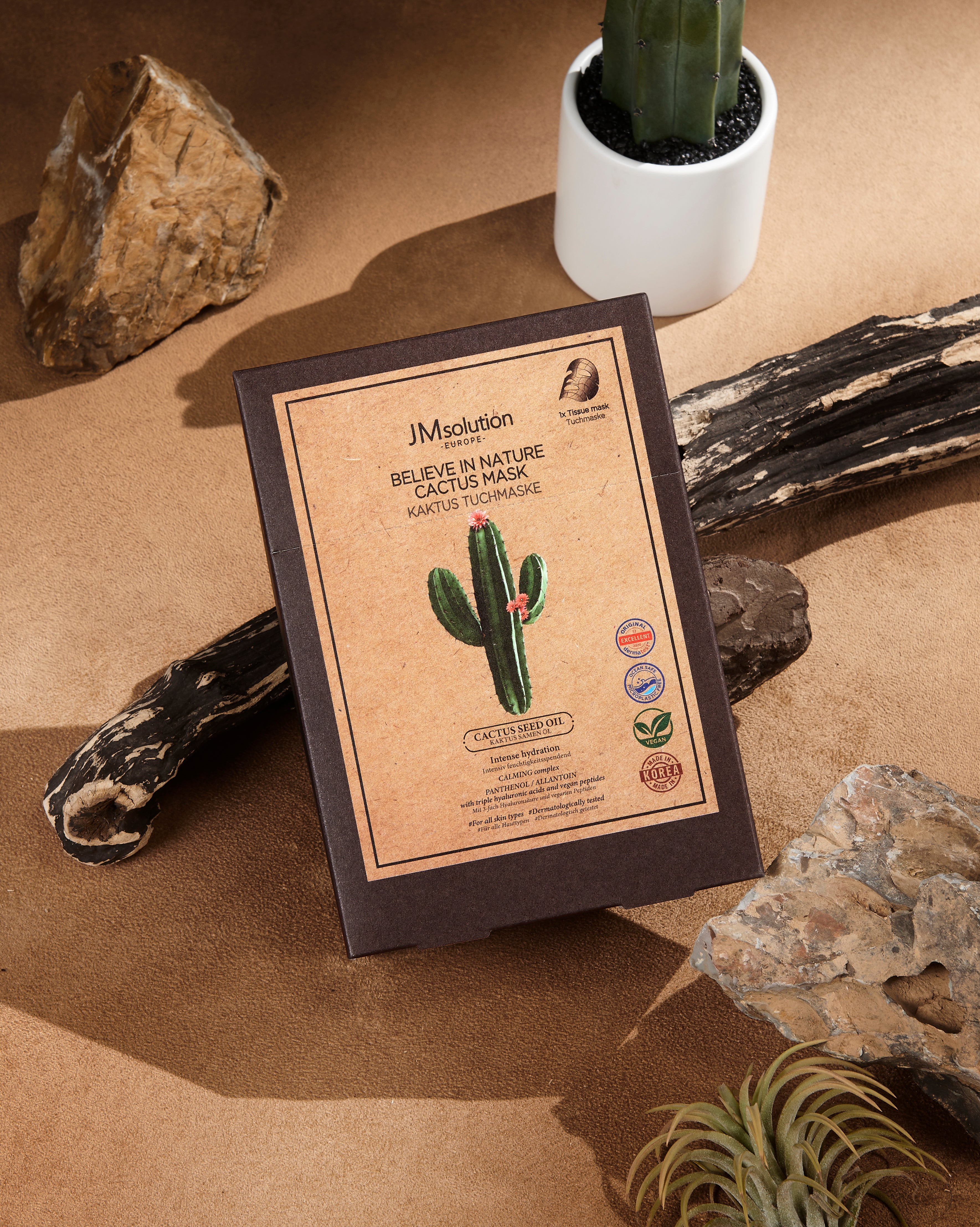 JMSOLUTION Europe BELIEVE IN NATURE CACTUS MASK 10EA