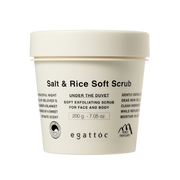 EGATTOC Salt & Rice Soft Scrub (UNDER THE DUVET) 200g