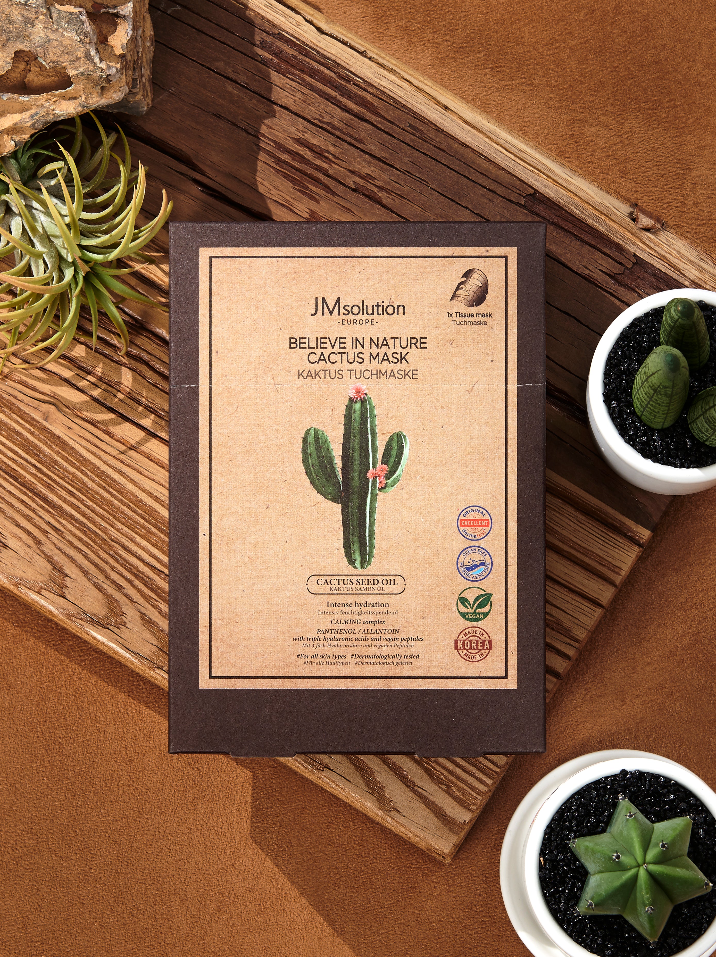 JMSOLUTION Europe BELIEVE IN NATURE CACTUS MASK 10EA