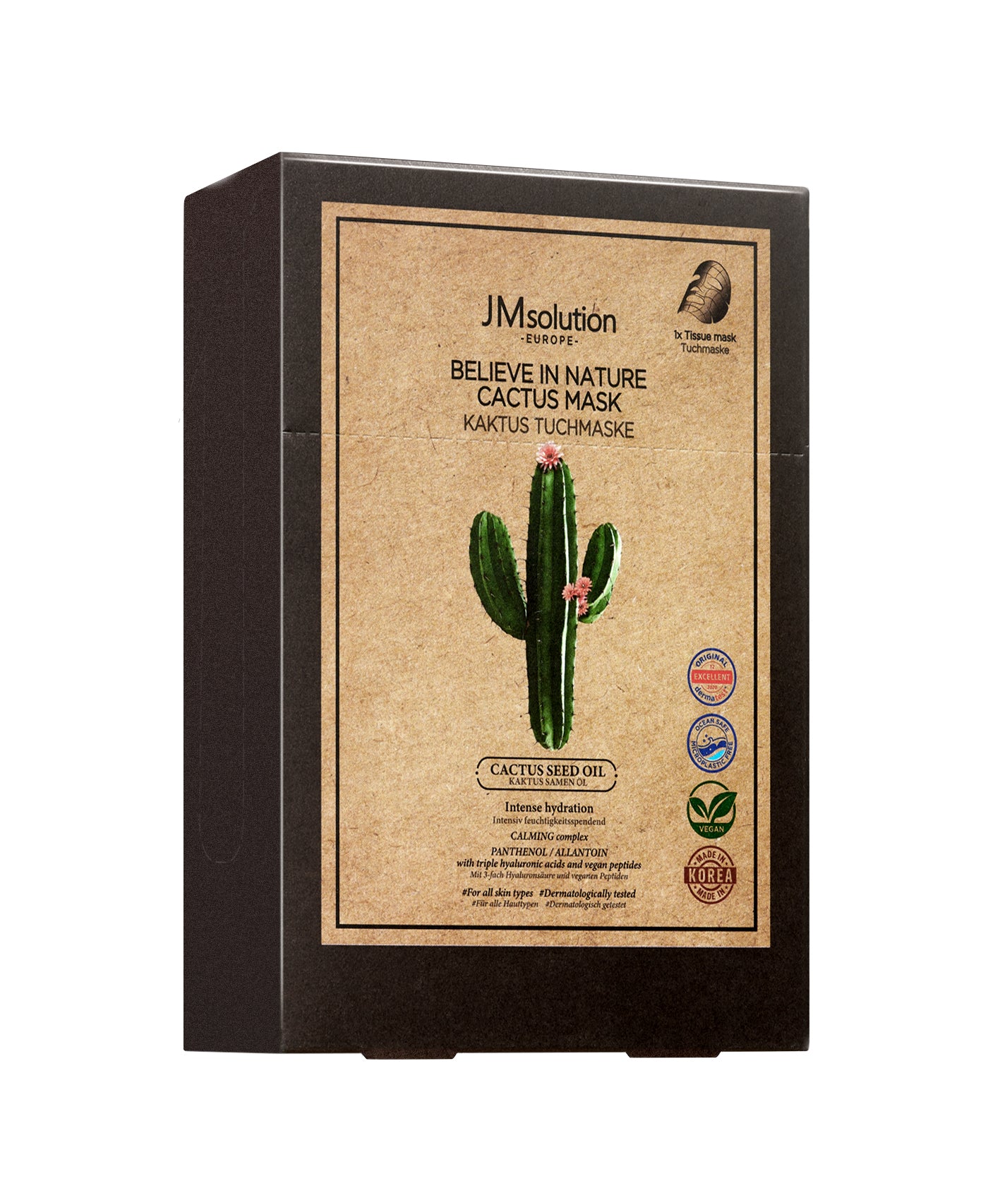 JMSOLUTION Europe BELIEVE IN NATURE CACTUS MASK 10EA