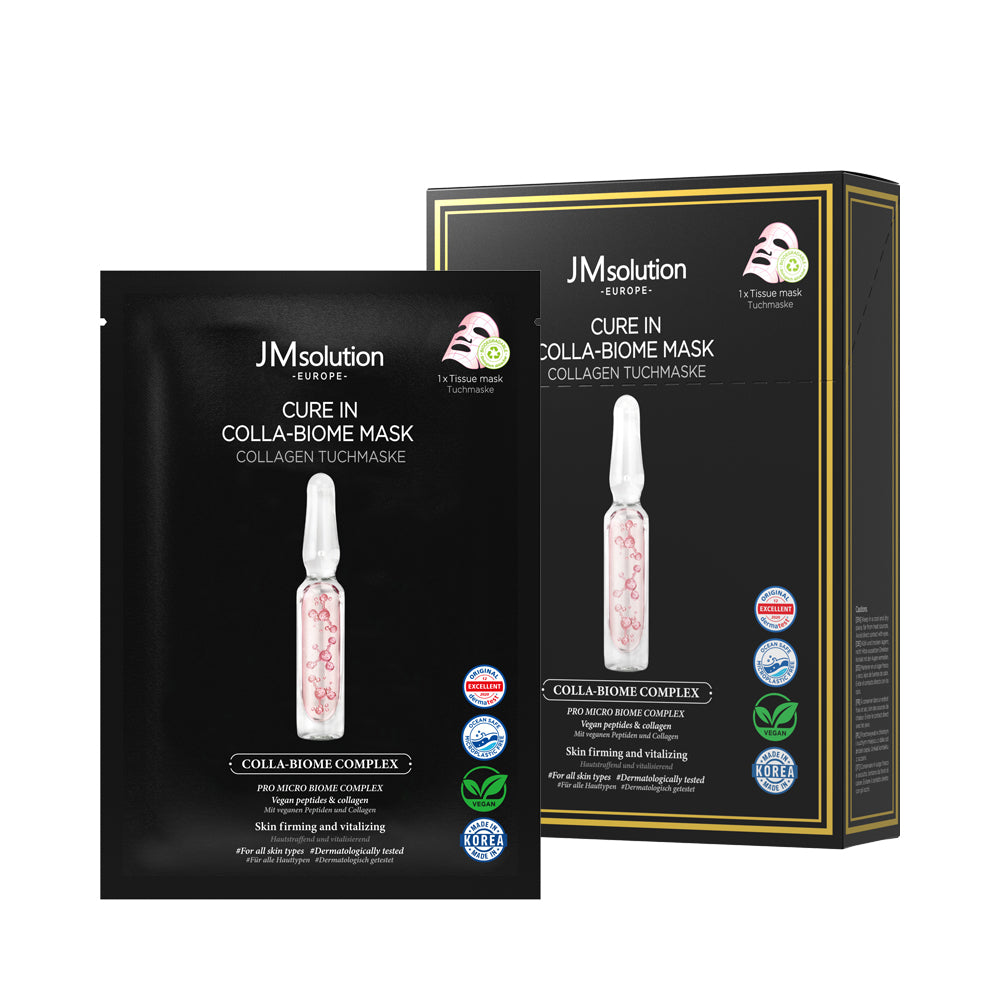 JMSOLUTION Europe MASQUE CURE IN COLLA-BIOME 10 UNITÉS