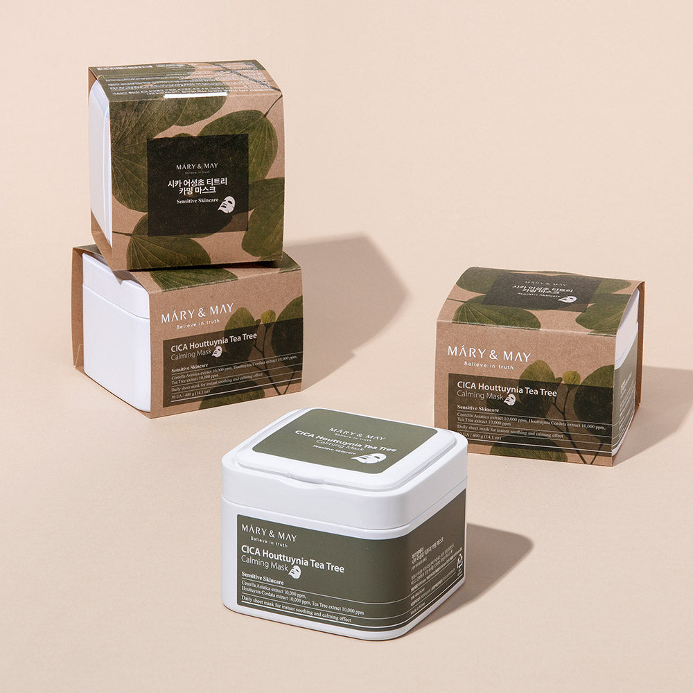 Mary&May CICA Houttuynia Tea Tree Calming Mask 30ea (400g)