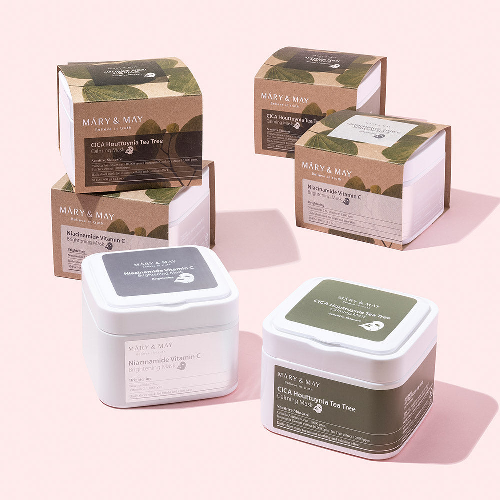 Mary&May CICA Houttuynia Tea Tree Calming Mask 30ea (400g)