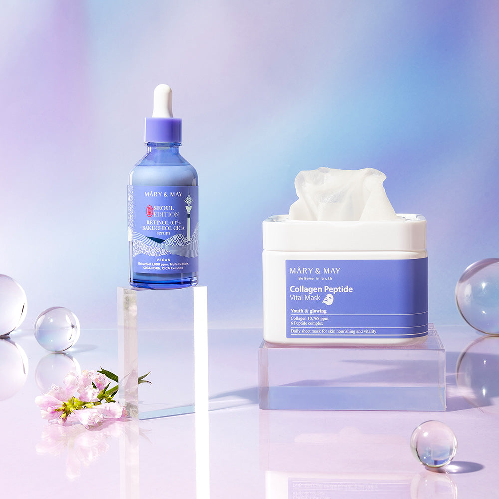 Mary&May [Édition Séoul] Sérum Retinol 0,1% Bakuchiol Cica 80 ml