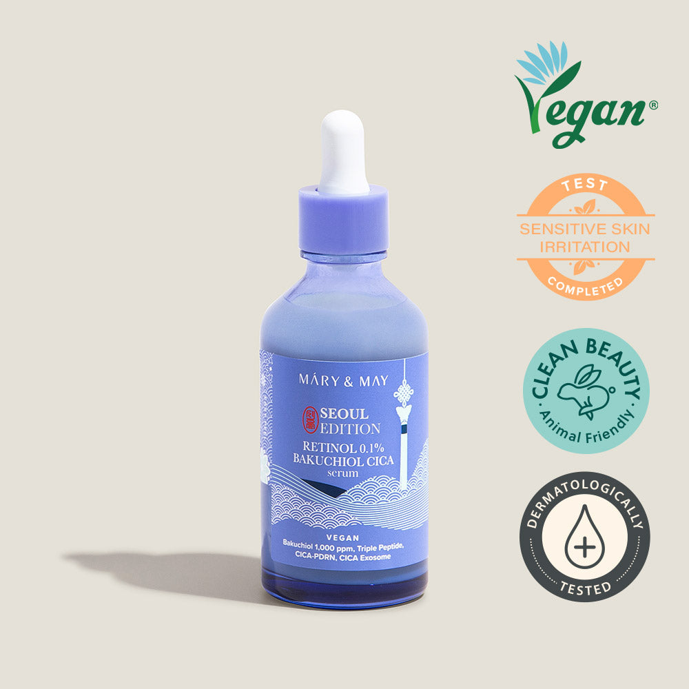 Mary&May [Édition Séoul] Sérum Retinol 0,1% Bakuchiol Cica 80 ml