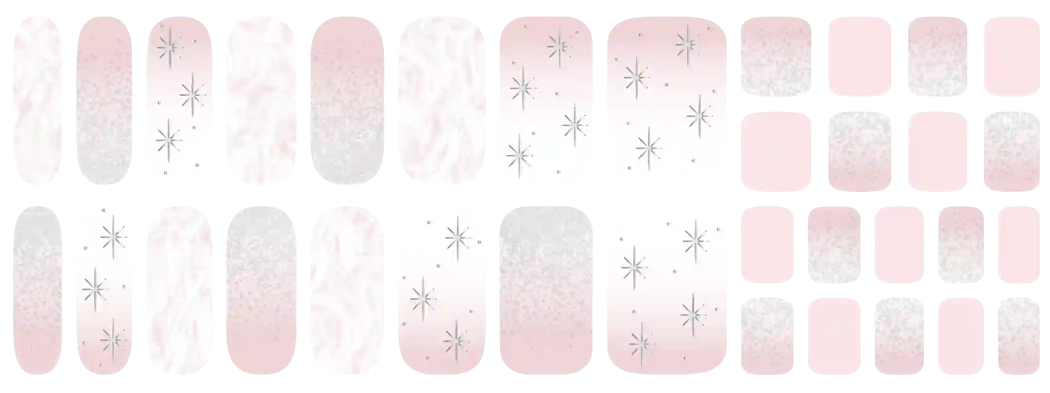 Vavacoco Volume Wrap Nail & Pedi (34pcs) - INNOCENT 38006