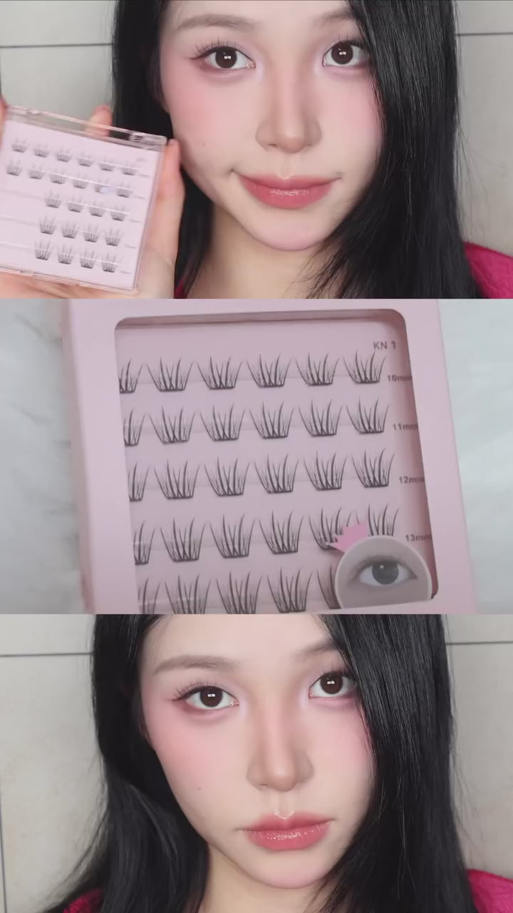 Load video: KKONGLASH No-Glue Eyelash KN1
