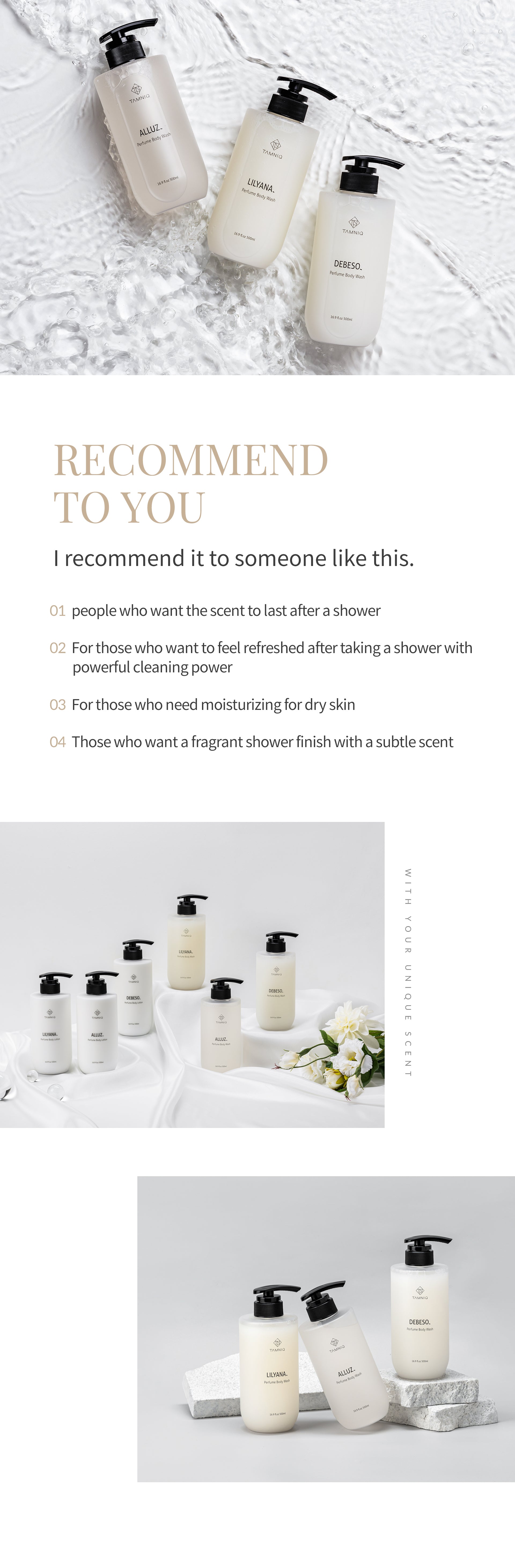 Gel Douche Parfumé TAMNIQ 500 ml