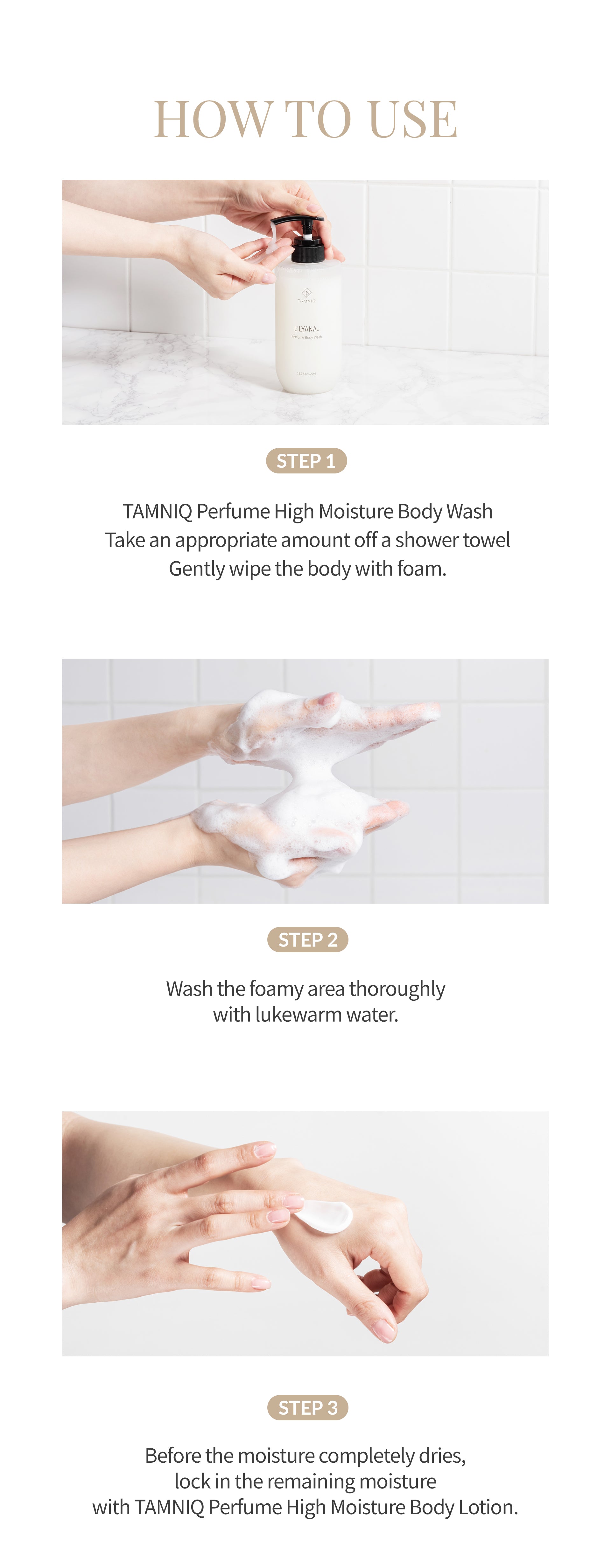 Gel Douche Parfumé TAMNIQ 500 ml