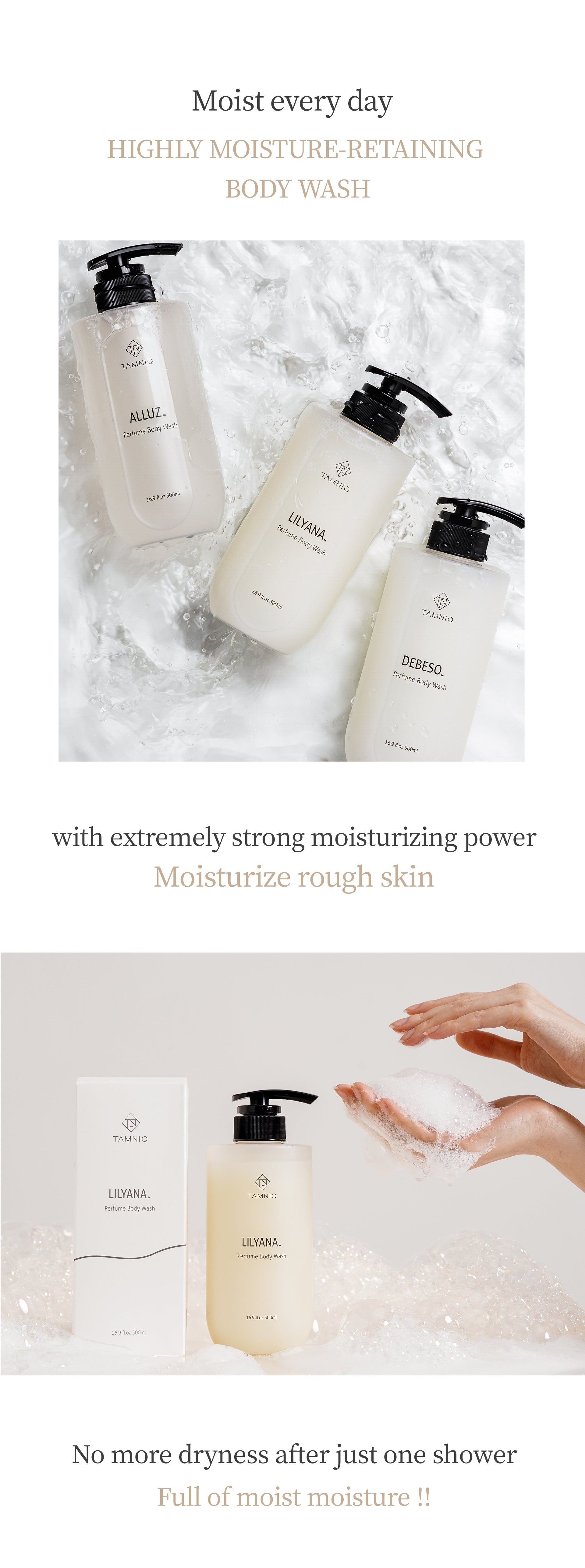 Gel Douche Parfumé TAMNIQ 500 ml