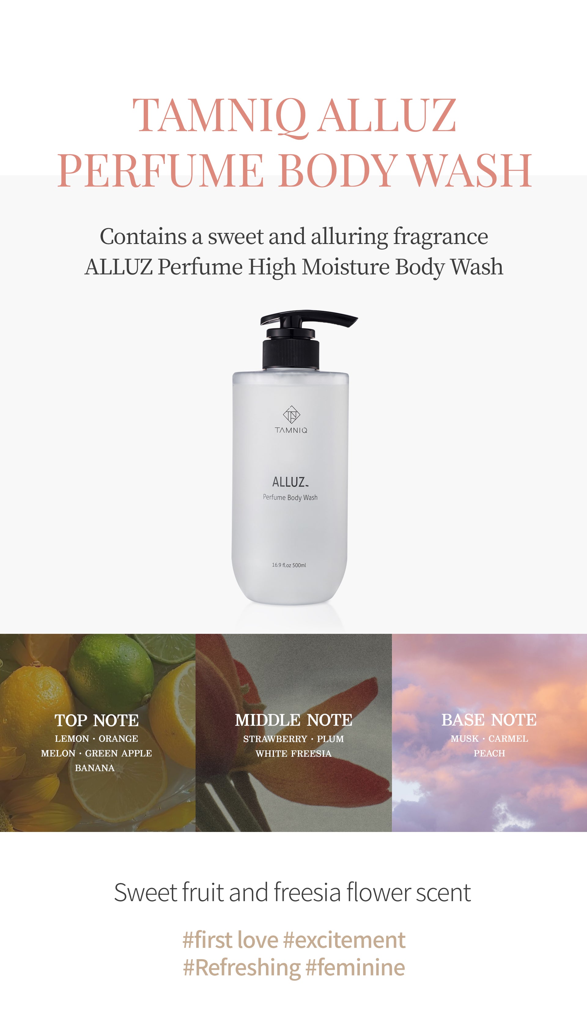 Gel Douche Parfumé TAMNIQ 500 ml